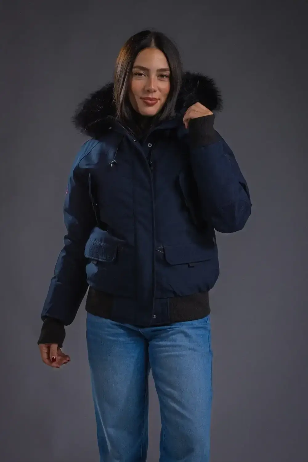 Doudoune Aria pour femme - Bleu marine Doudoune Aria pour femme - Bleu marine