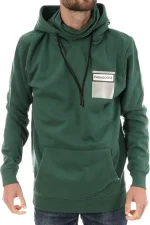 Men's White Sweatshirt with Green URUS